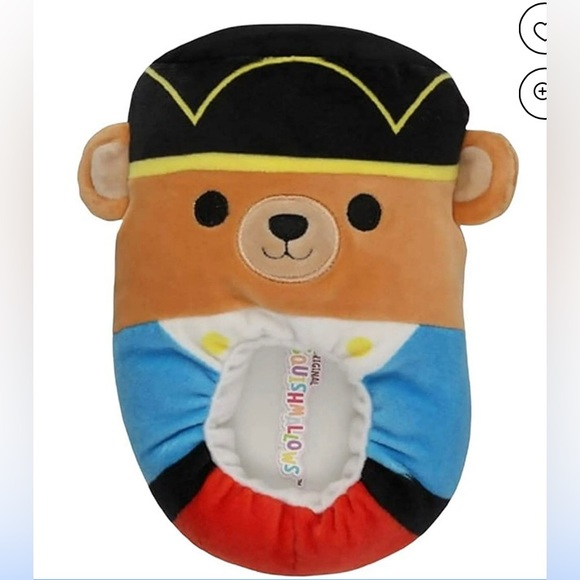 Squishmallows Slippers Braven the Nutcracker Bear - Picture 1 of 3